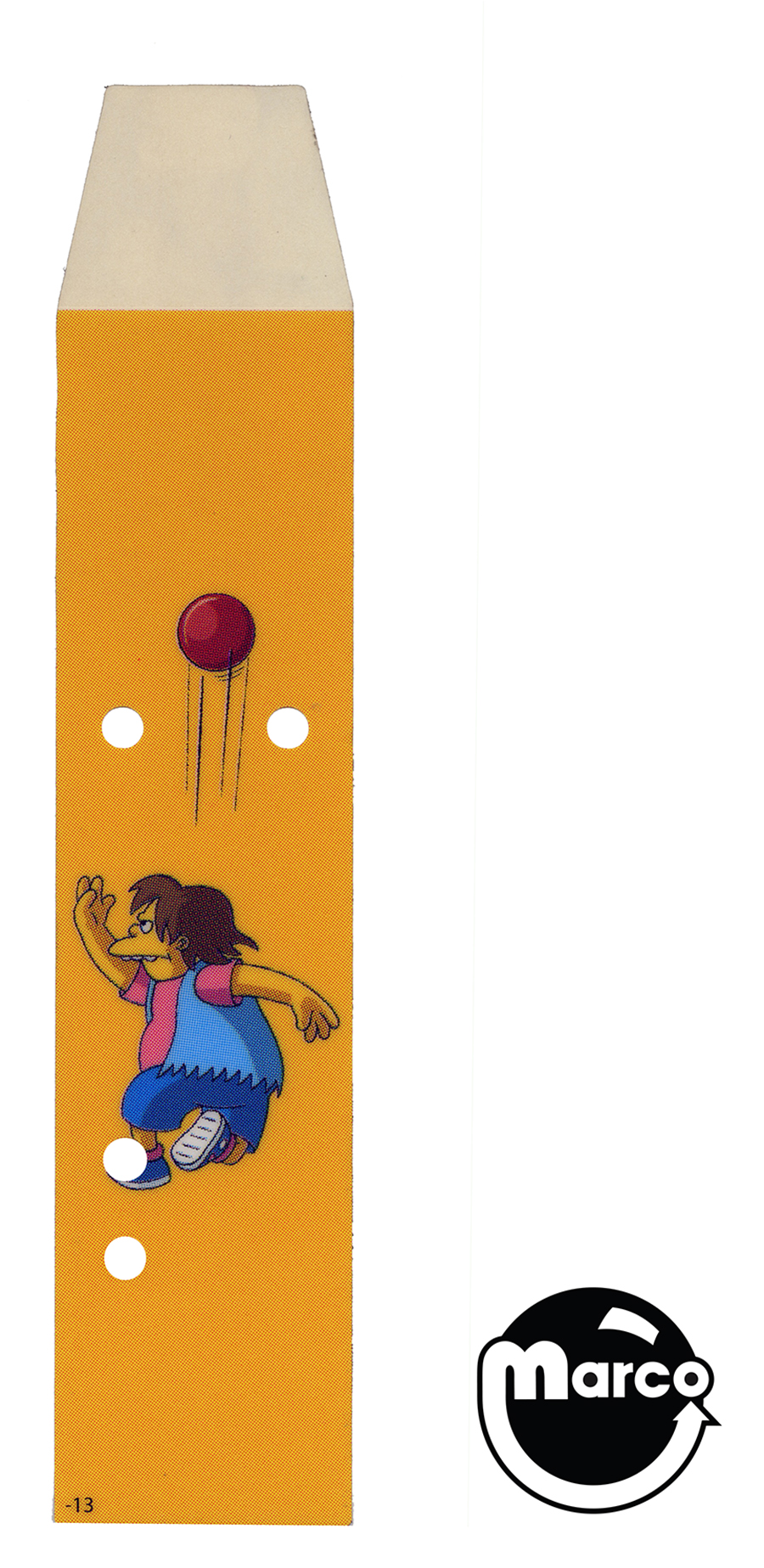 SIMPSONS KOOKY CARNIVAL (Stern) Decal ramp right