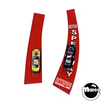 Ramp decal set for STERN NASCAR LE pinball machines.