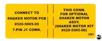 Shaker motor decal Stern