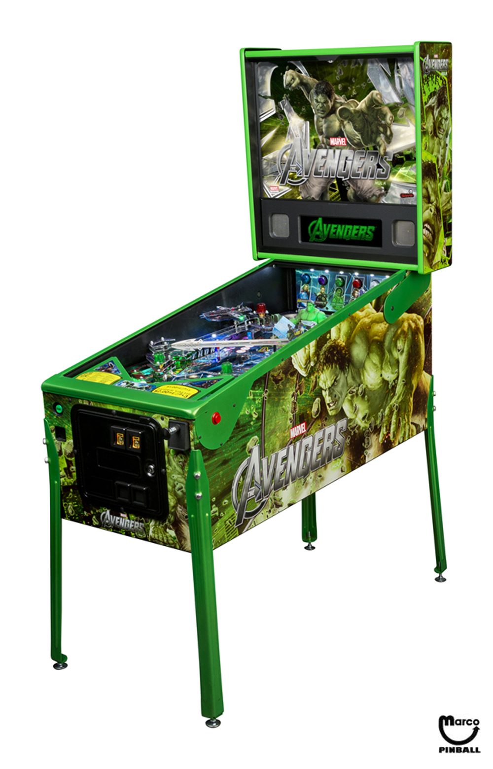 パーツ marvel 820-66D4-XX - AVENGERS LE HULK (Stern) Cabinet Decal Set