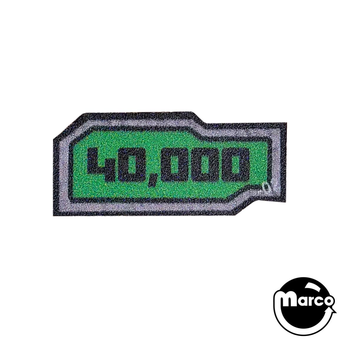 40,000 Decal used in Stern TRANSFORMERS The Pin™
