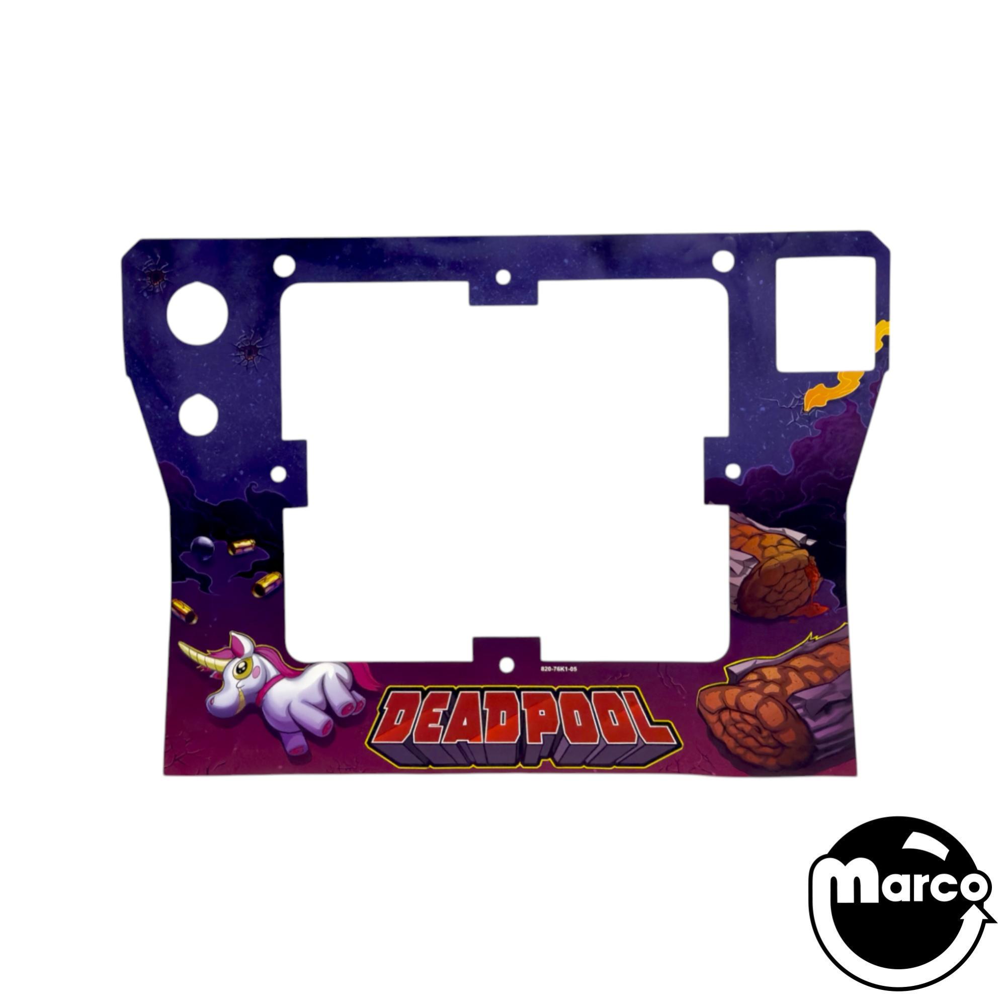 DEADPOOL PRO (Stern) Front cabinet decal