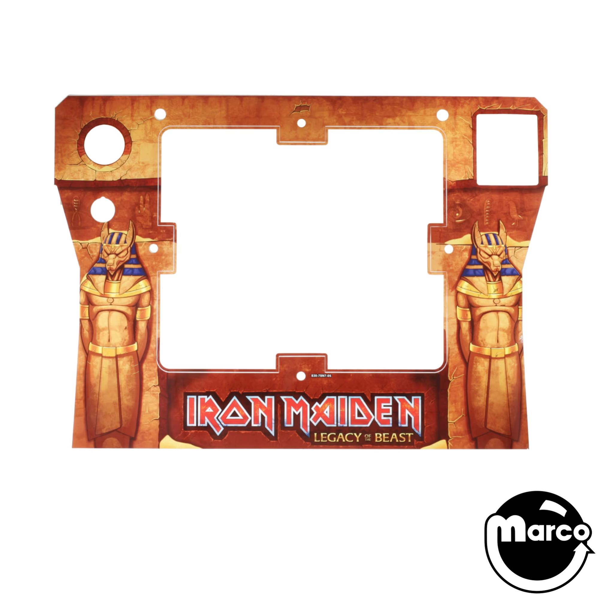 820-76N7-05 - IRON MAIDEN PRE (Stern SPI) Decal cabinet Front