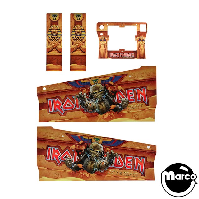 IRON MAIDEN PREMIUM (Stern) Cabinet Decal Set