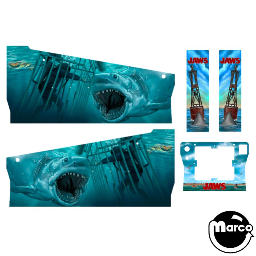 JAWS PRO (Stern) Cabinet decal set