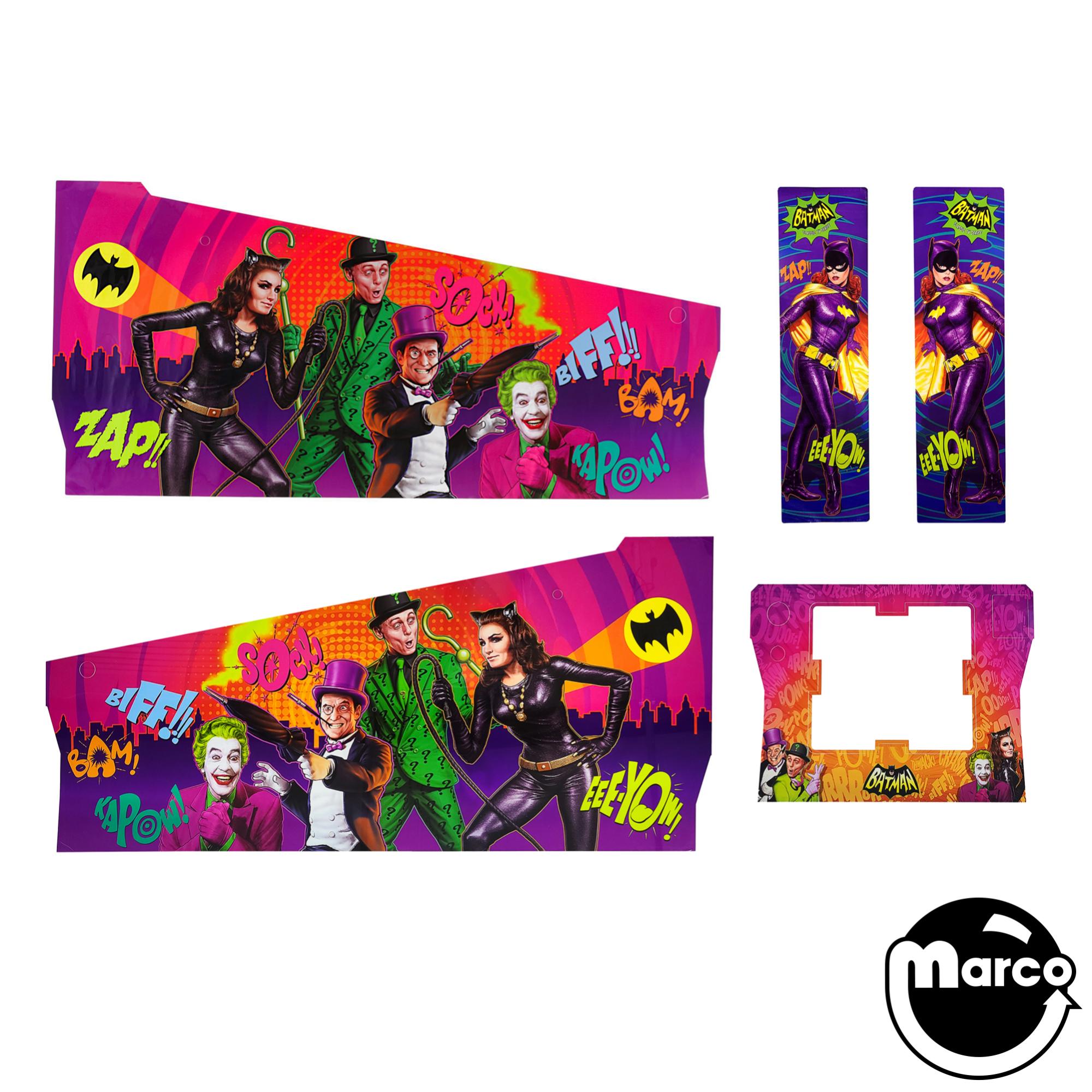 820-7810-0X - BATMAN 66 LE (Stern) Cabinet decals - Marco