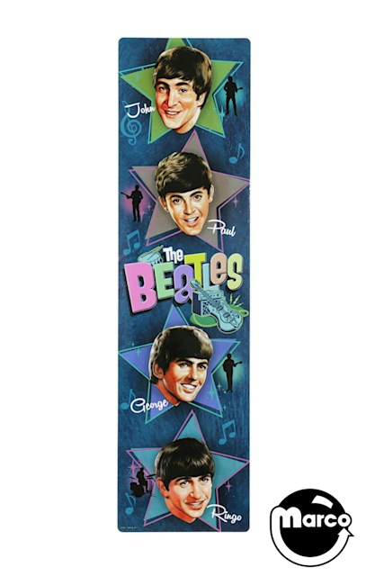 BEATLES GOLD (Stern) Decal backbox left