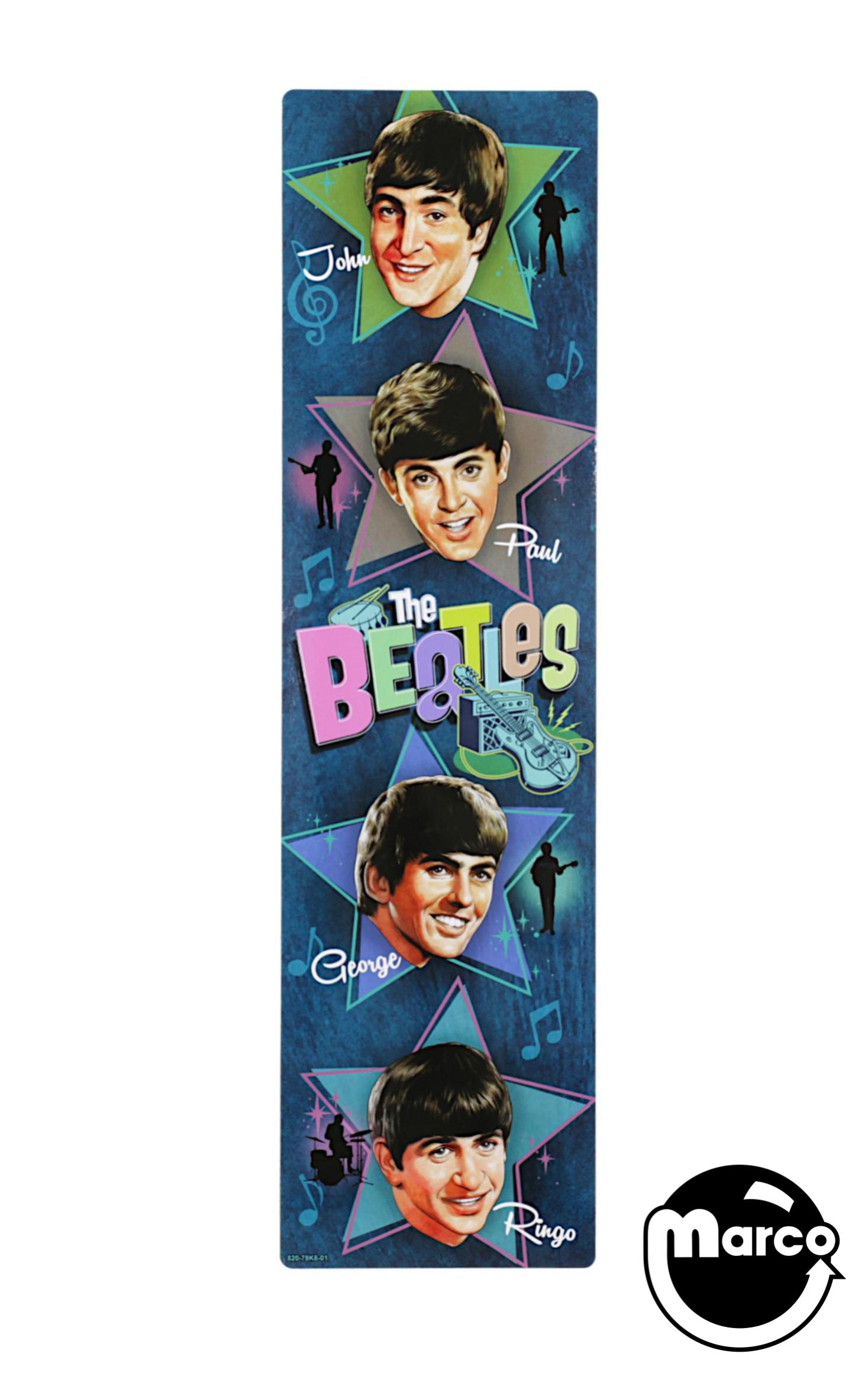 BEATLES GOLD (Stern) Decal backbox right