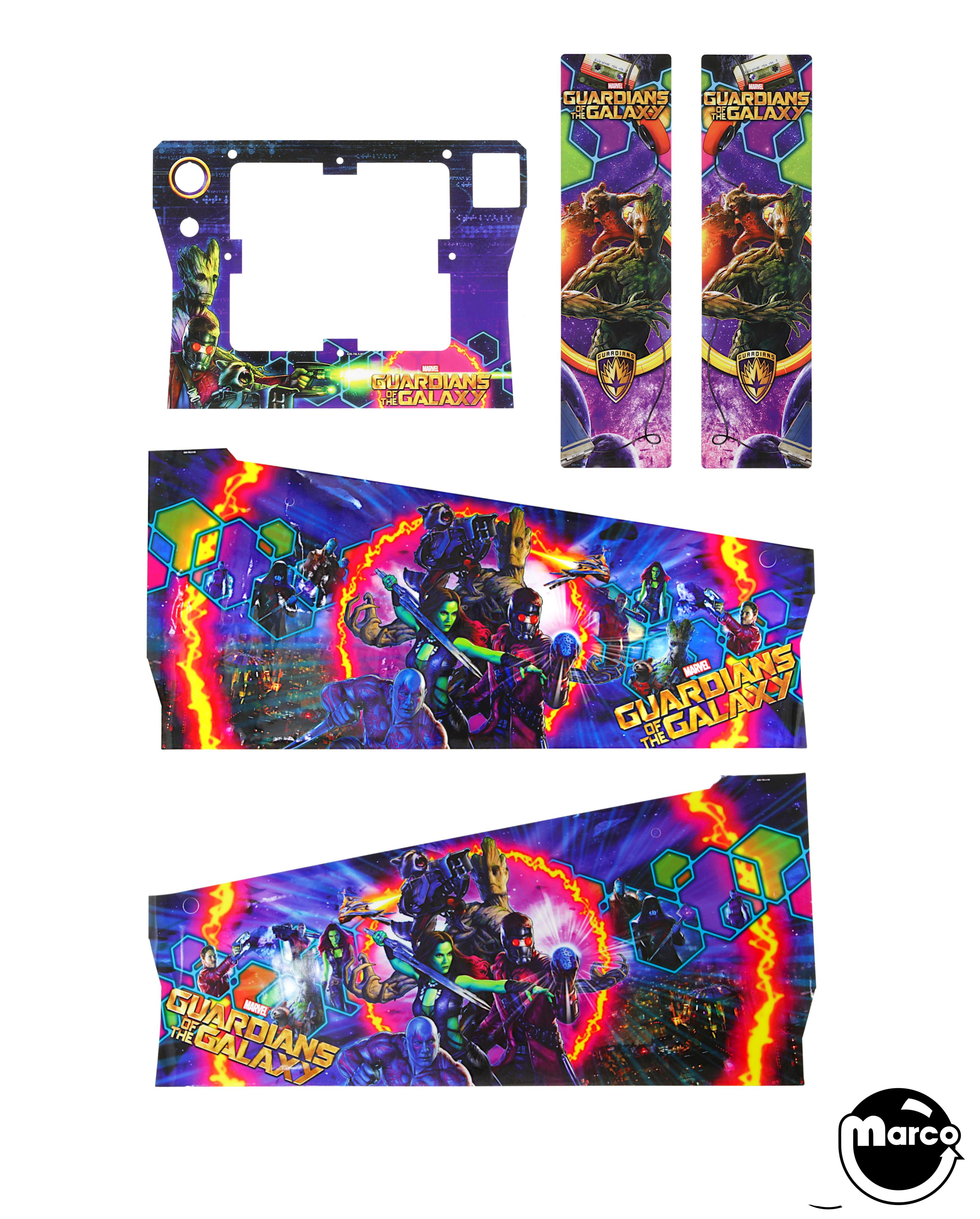 GUARDIANS OF GALAXY PRO (Stern) Cabinet decals