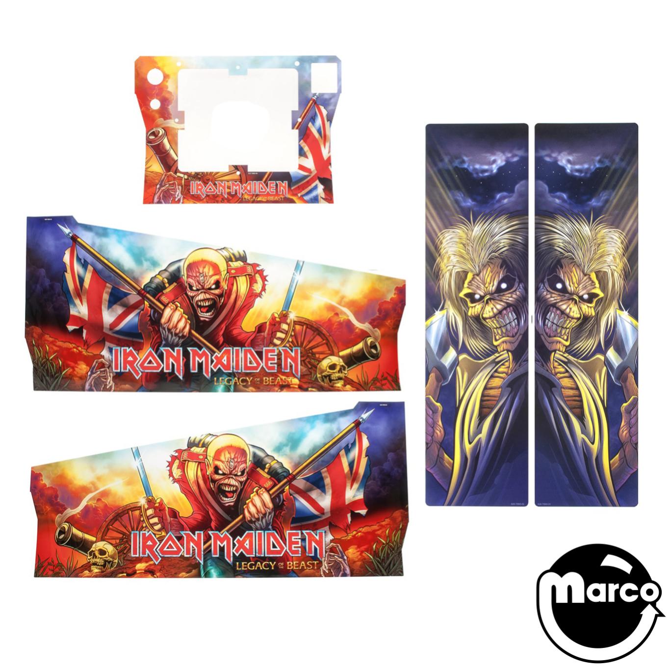 820-78N5-0X - IRON MAIDEN PRO (Stern SPI) Cabinet decals - Marco