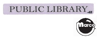 GHOSTBUSTERS LE (Stern) Library decal