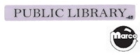 GHOSTBUSTERS LE (Stern) Library decal