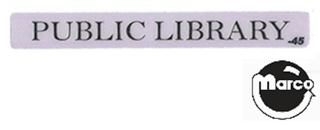 GHOSTBUSTERS LE (Stern) Library decal