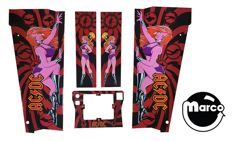 820-LUCI-XX - AC/DC LUCI (Stern) Cabinet decal set - Marco Specialties ...