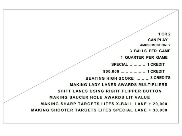 LADY SHARPSHOOTER (Game Plan) Score Cards (2)