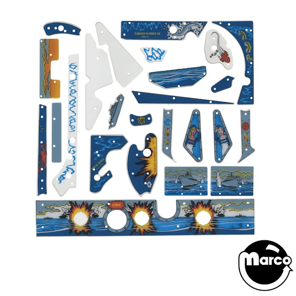 830-5003-XX - TORPEDO ALLEY (Data East) Plastic set - Marco