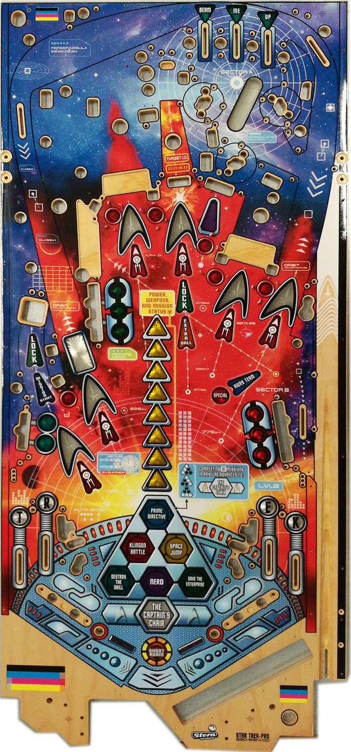 STAR TREK PRO (Stern) Playfield