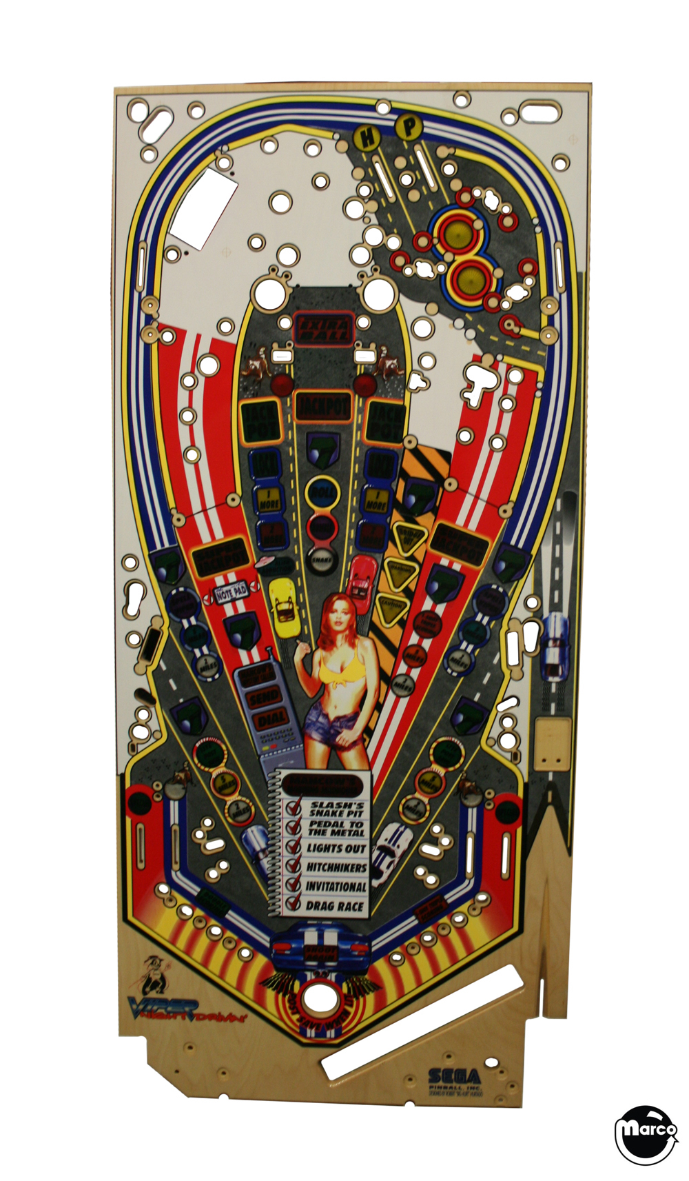 VIPER NIGHT DRIVIN (Sega) Playfield