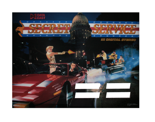 SECRET SERVICE (Data East) Translite