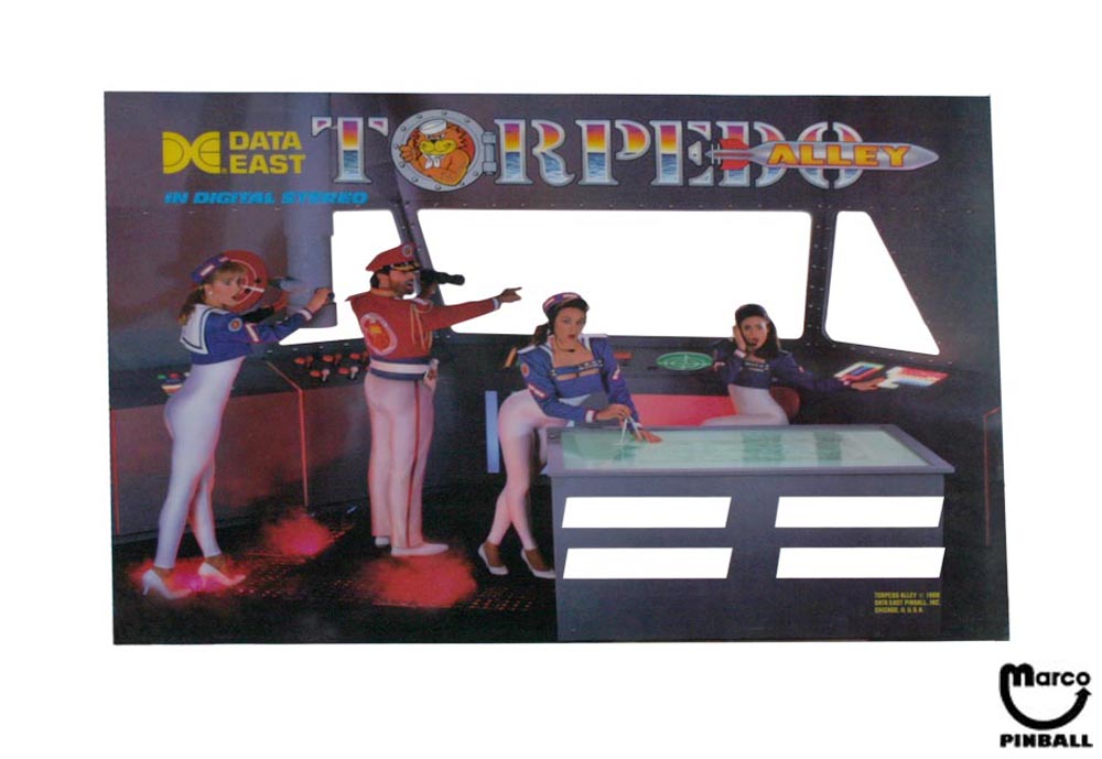 TORPEDO ALLEY (Data East) Translite