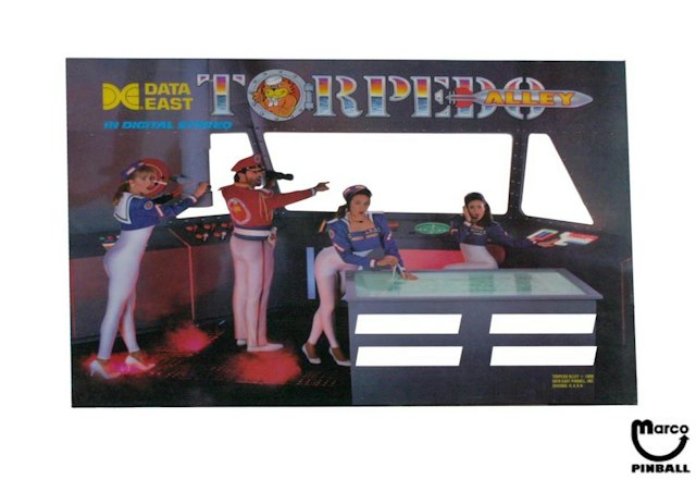 TORPEDO ALLEY (Data East) Translite