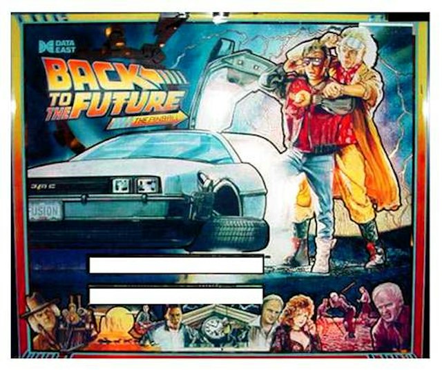 BACK TO THE FUTURE (DE) Backglass