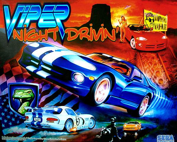 VIPER NIGHT DRIVIN (Sega) Translite