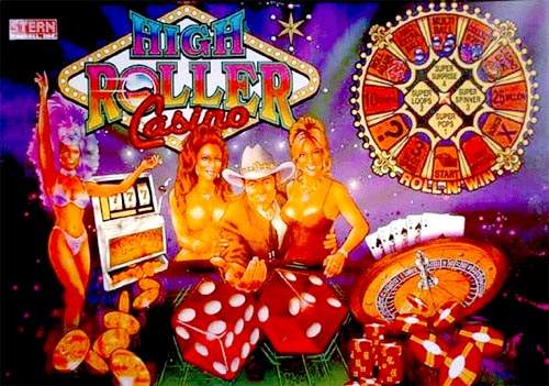 HIGH ROLLER CASINO (Stern) Translite