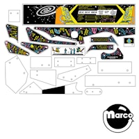 TIME MACHINE (Data East) Plastic set