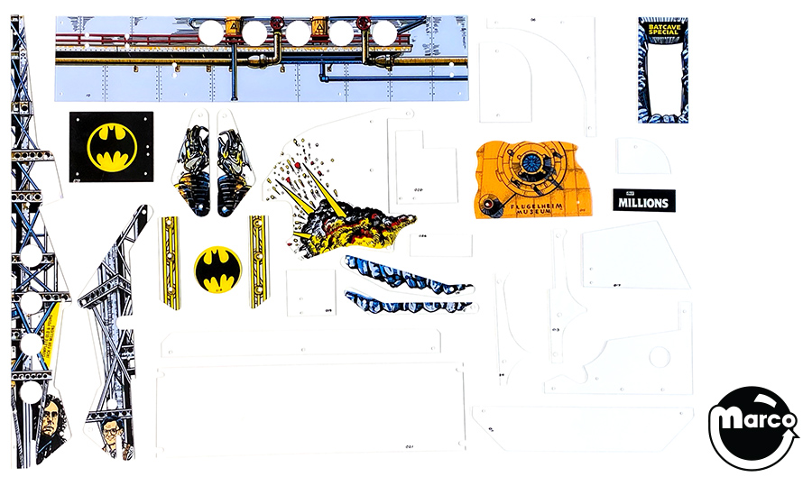 830-5415-XX - BATMAN (Data East) plastics set - Marco Specialties