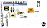 BATMAN (Data East) plastics set