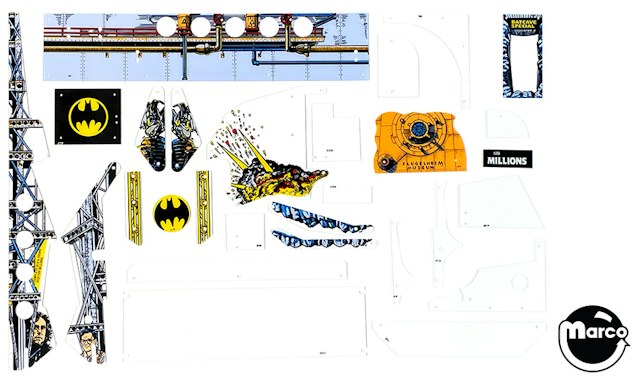 BATMAN (Data East) plastics set