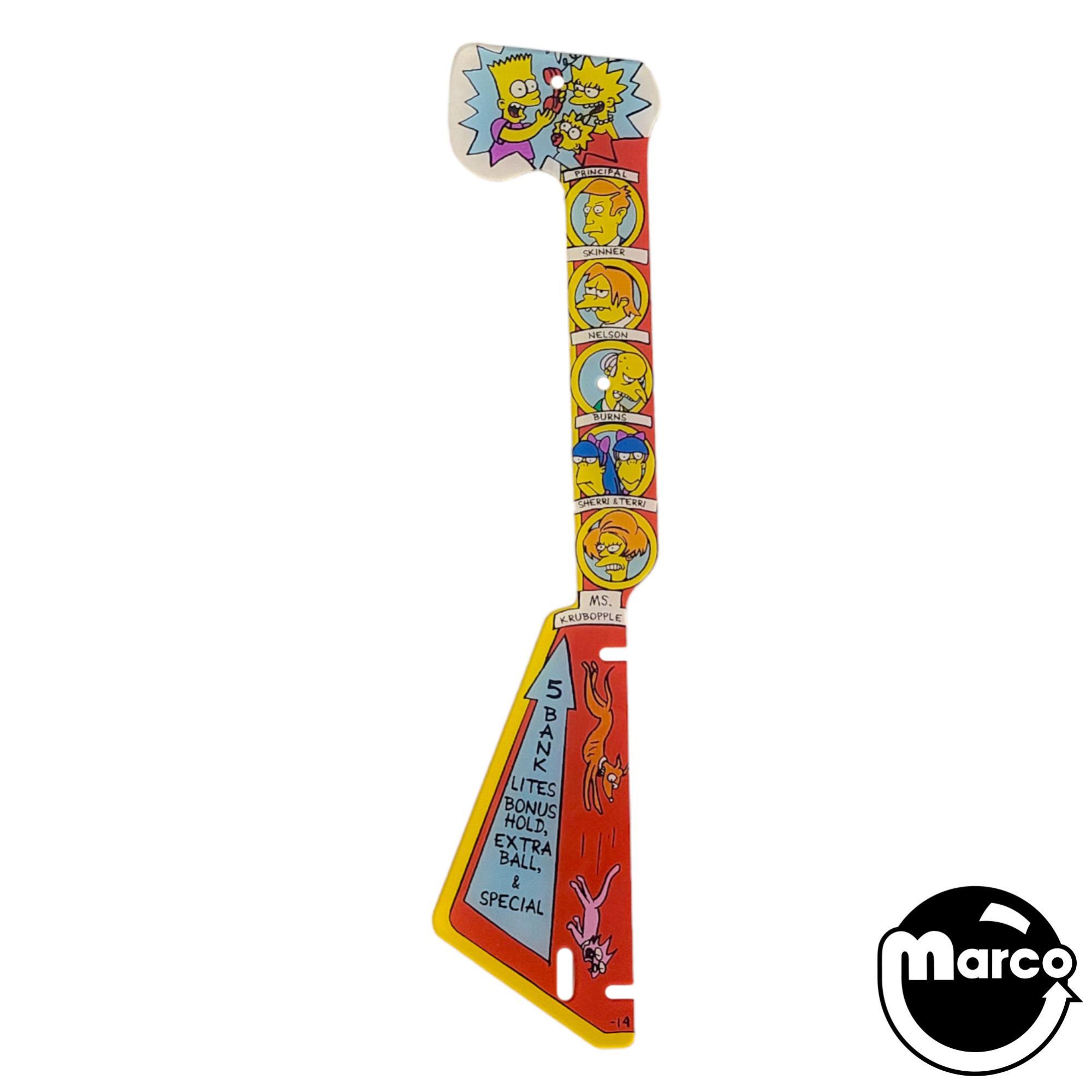 SIMPSONS (Data East) Plastic Right Side
