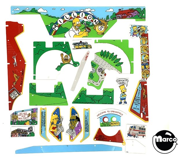 SIMPSONS (Data East, 1990) Plastic set