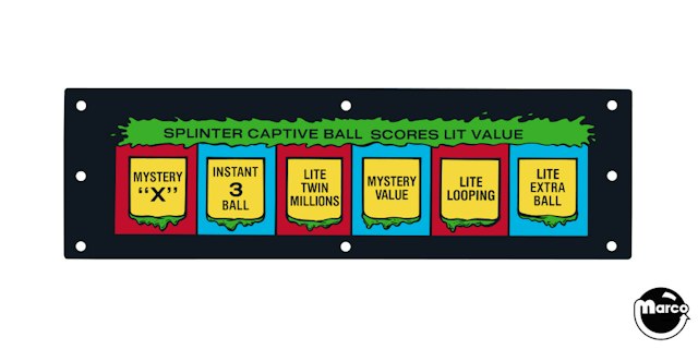 TEENAGE TURTLES (Data East) Plastic display panel