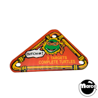 TEENAGE TURTLES (Data East) Center playfield plastic