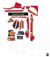 TMNT (Data East) Plastic set