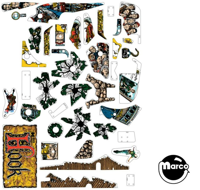 HOOK (Data East) Plastic set