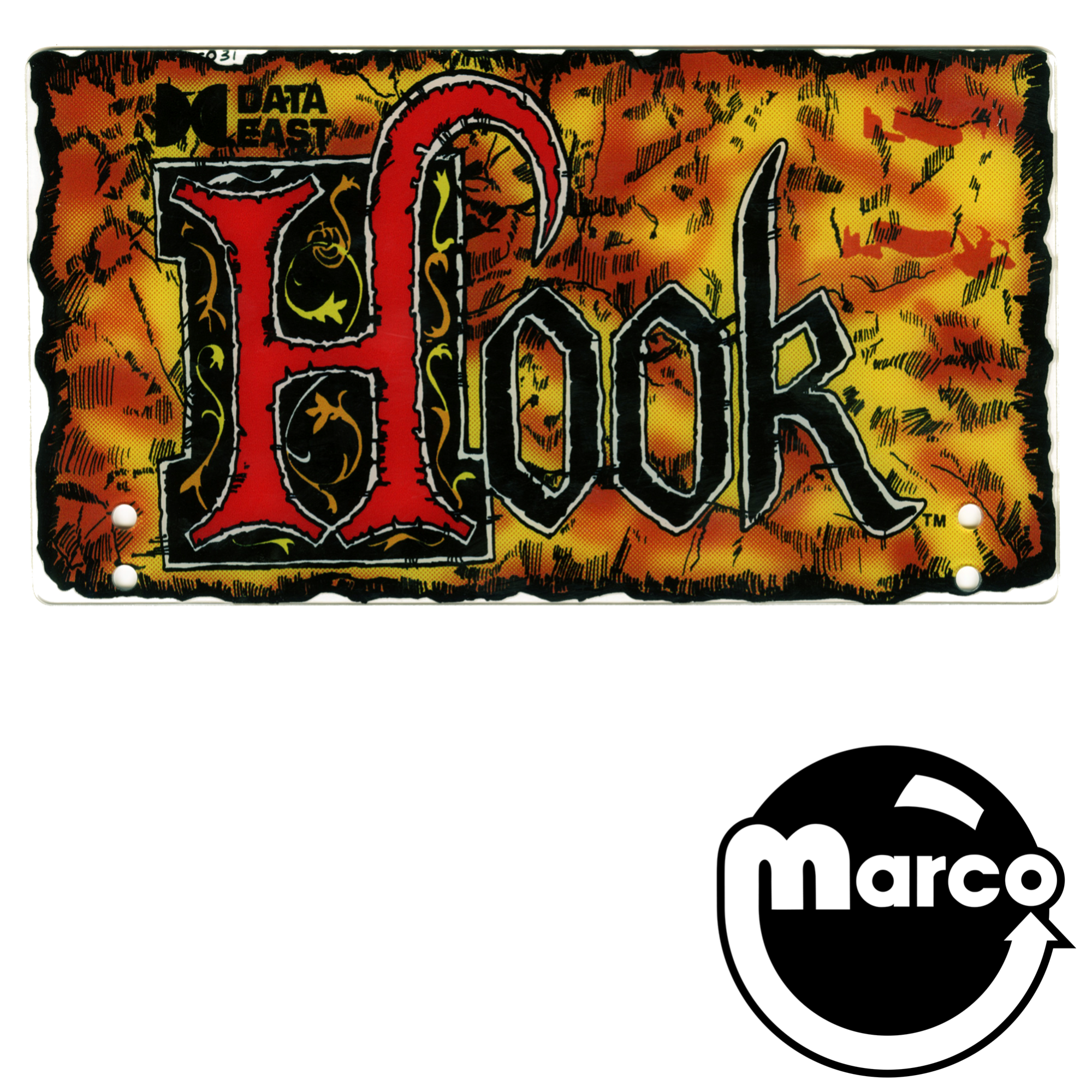 HOOK (Data East) Backbox topper
