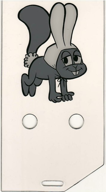 ROCKY & BULLWINKLE (DE) Plastic Rocky squirrel