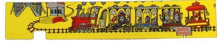 ROCKY & BULLWINKLE (DE) Plastic back wall