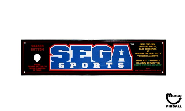SEGA SPORTS (Sega) Control panel overlay