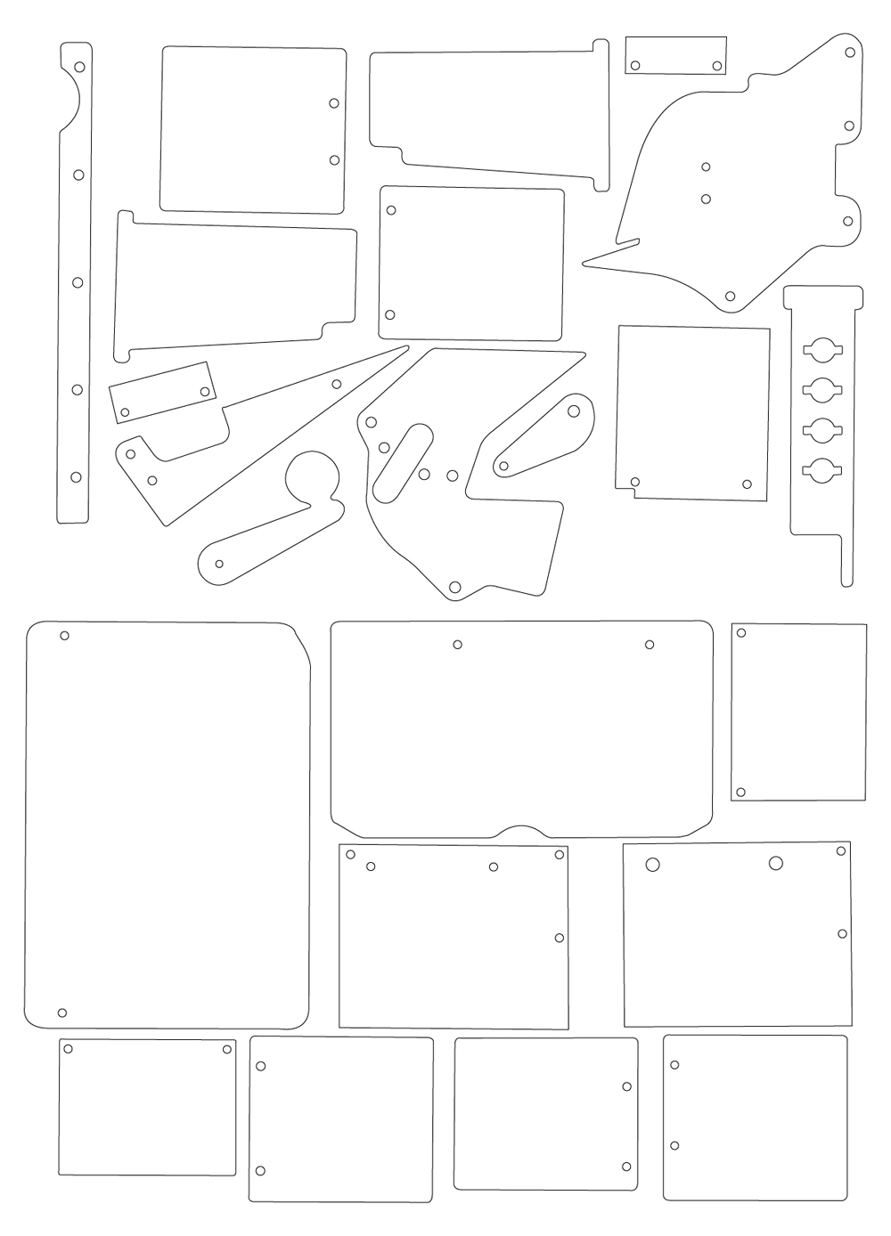 PLAYBOY (Stern 2002) Clear plastics set