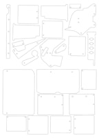 PLAYBOY (Stern 2002) clear plastics set
