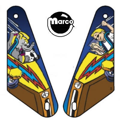 ROLLER COASTER TYCOON (Stern) Slingshot plastics