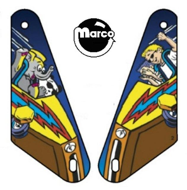 ROLLER COASTER TYCOON (Stern) Slingshot plastics