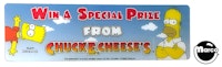 SIMPSONS PINBALL PARTY (Stern) Topper sign