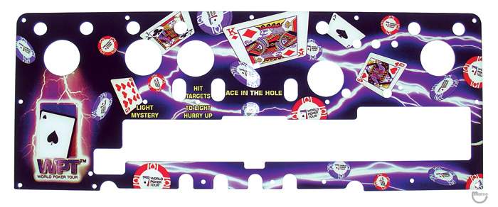 WORLD POKER TOUR (Stern) back panel