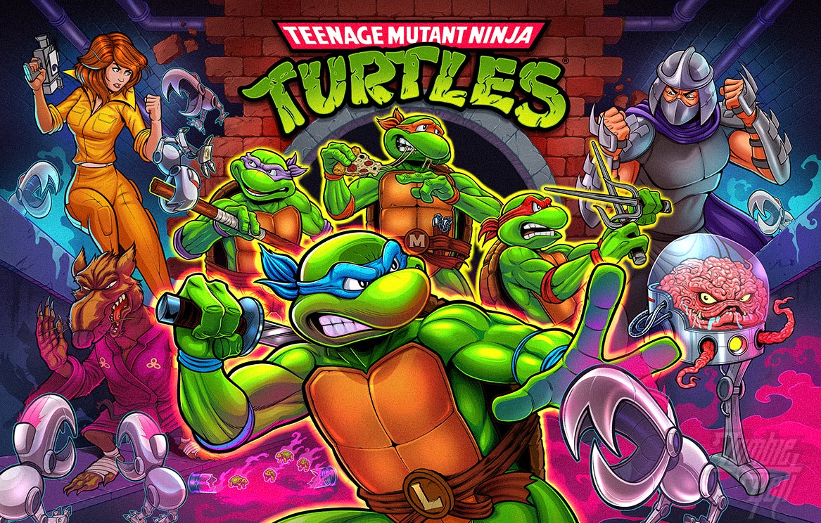 TEENAGE TURTLES PRO (Stern) Translite