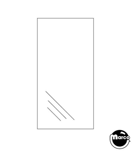 Glass playfield 23 x 34.5 x 3/16 inches